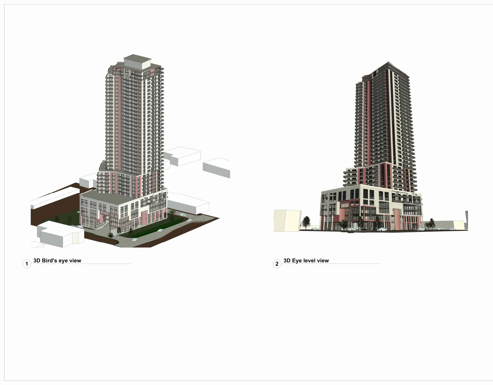 Drawing sheet: A301 — 3D massing views