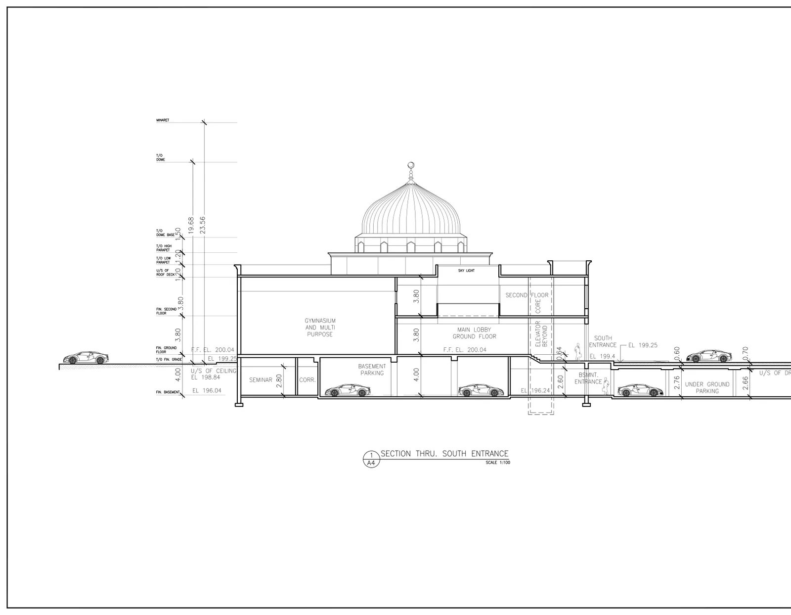 Drawing sheet: A4.1 — Building section